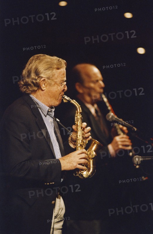 Bob Wilber and Bobby Gordon, Nairn International Jazz Festival, Scotland, 2004.