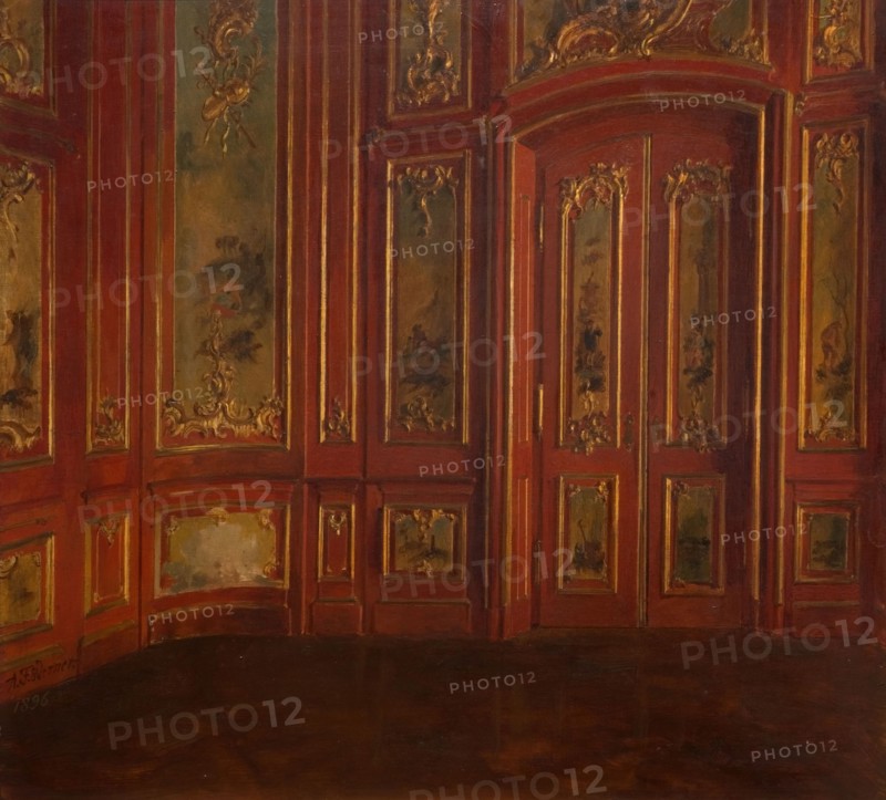 Interior Of A Room With Rococo Panelling