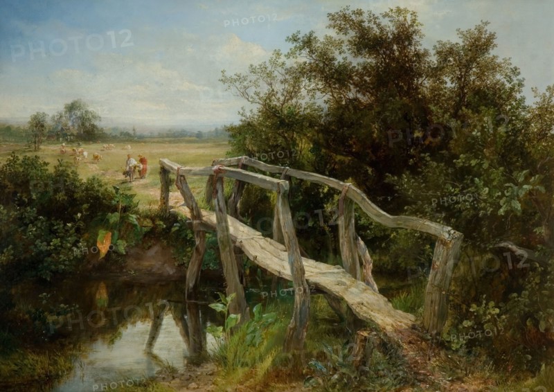 The Old Footbridge Over The River Cole At Yardley