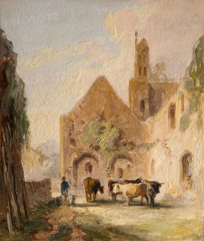 Kirkstall Abbey Ruins [undated] - Ruins of Kirkstall Abbey. Creator: Lines Family.