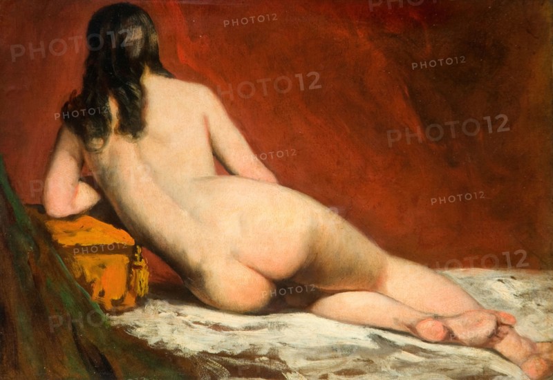 Nude Study Of A Reclining Woman