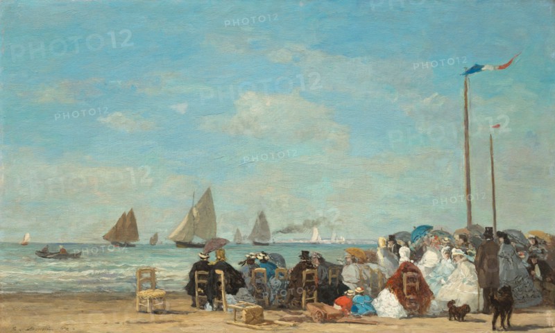 Beach Scene at Trouville