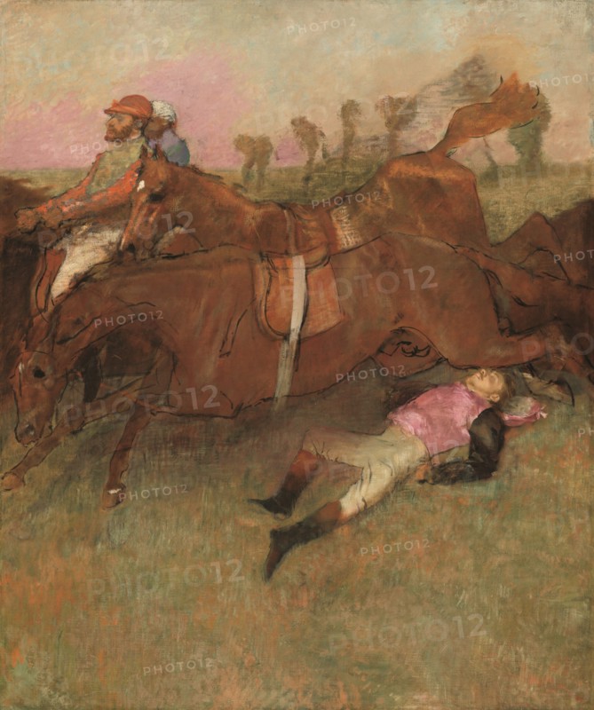 Scene from the Steeplechase: The Fallen Jockey