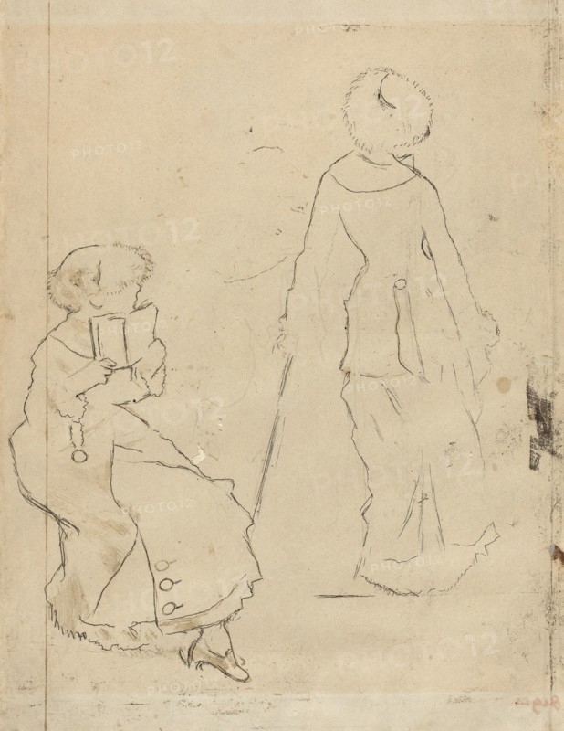 Study for "Mary Cassatt at the Louvre" [verso]