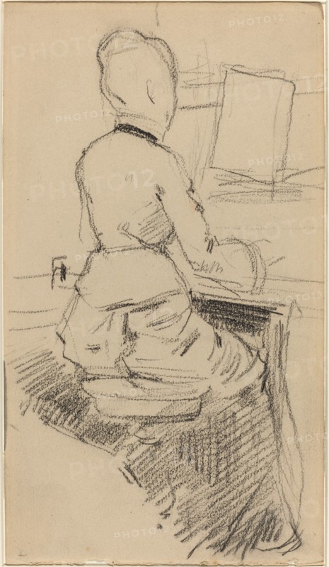Young Woman Seated at a Piano [recto]
