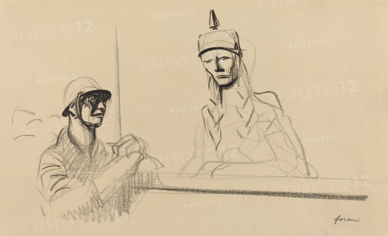 French Soldier Addressing Germania