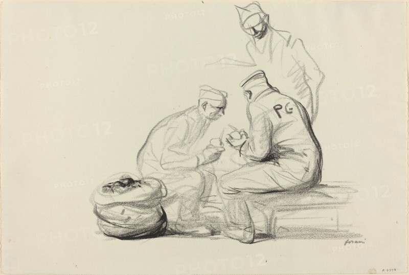 Poilu and German Prisoners