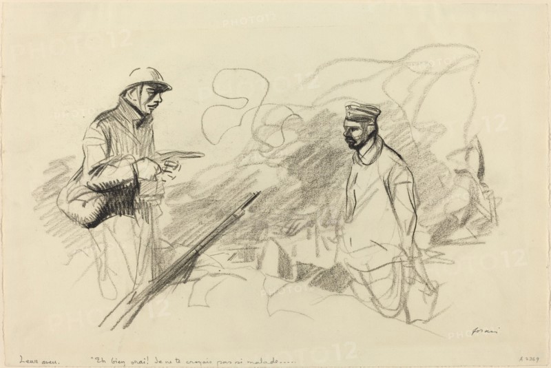 Poilu Acknowledging German Soldier