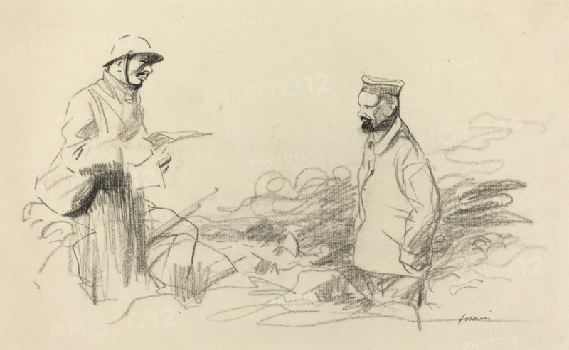 Poilu Acknowledging German Soldier
