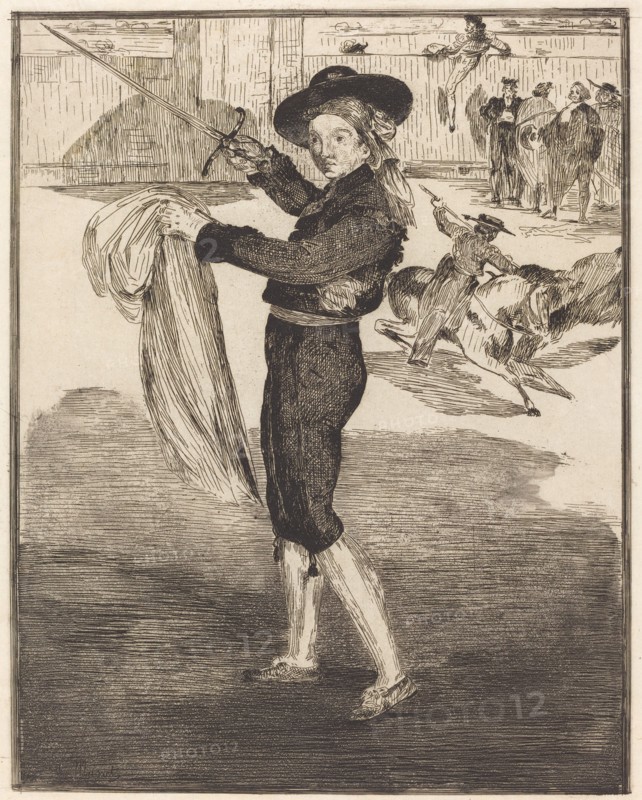 Mlle. Victorine in the Costume of an "Espada"