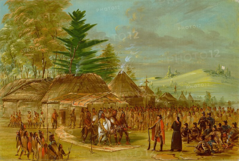 Chief of the Taensa Indians Receiving La Salle. March 20