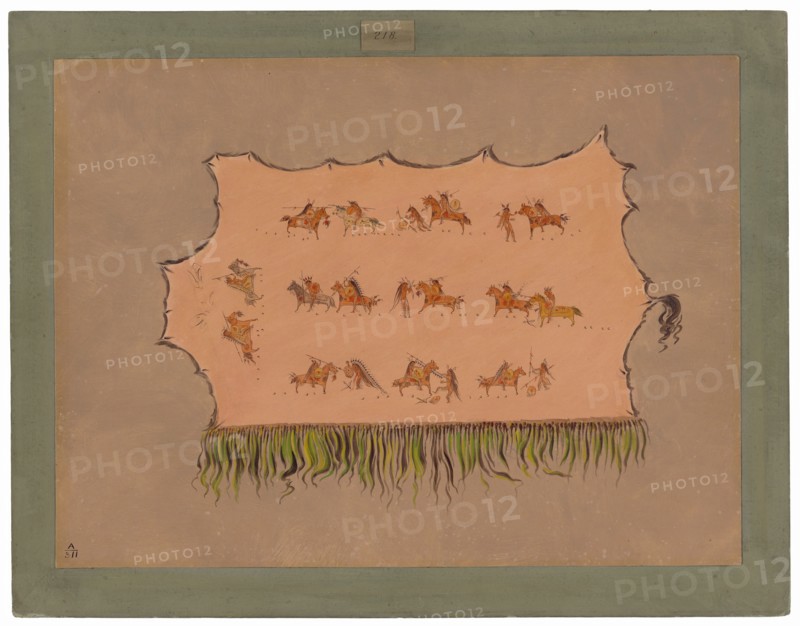 Facsimile of Chief Four Men's Robe - Mandan