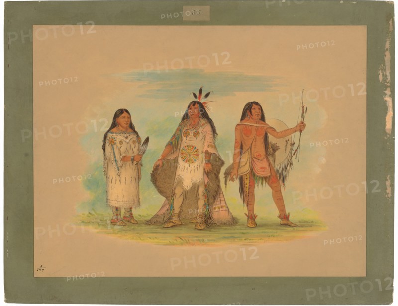 Three Minatarree Indians
