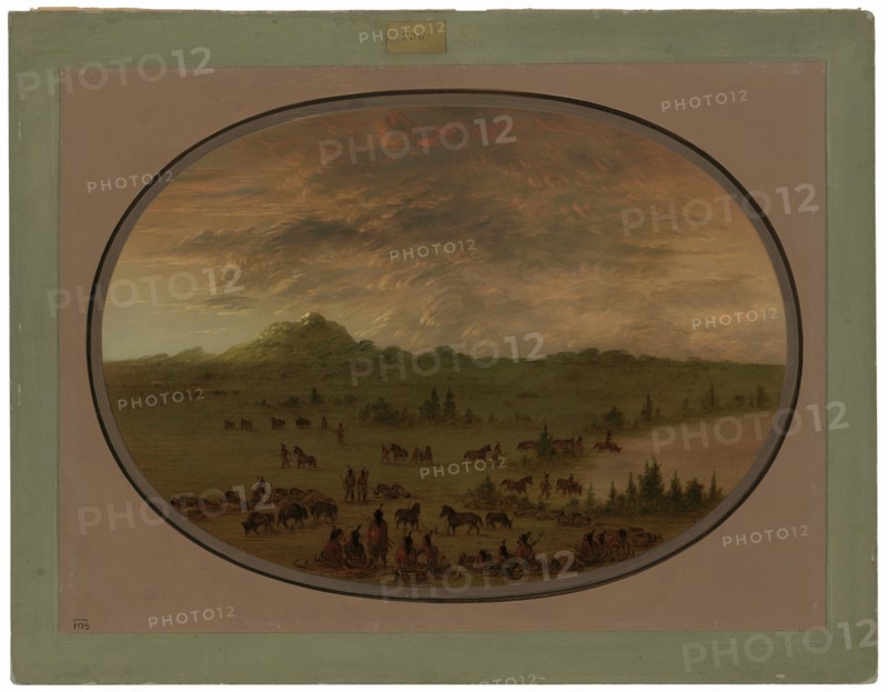 Bivouac of a Sioux War Party at Sunrise
