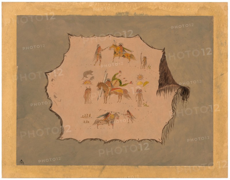 Facsimile of a Pawnee Doctor's Robe with Fantastic Professional Designs