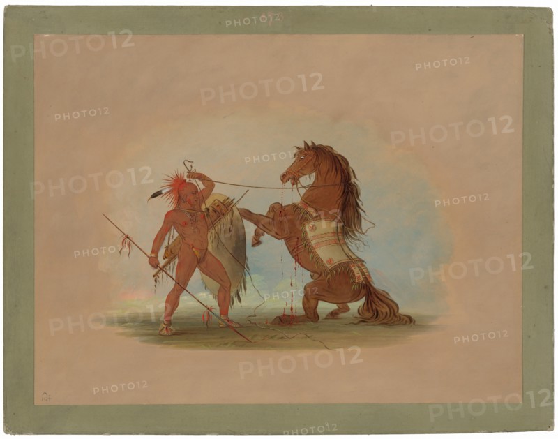 A Pawnee Warrior Sacrificing His Favorite Horse