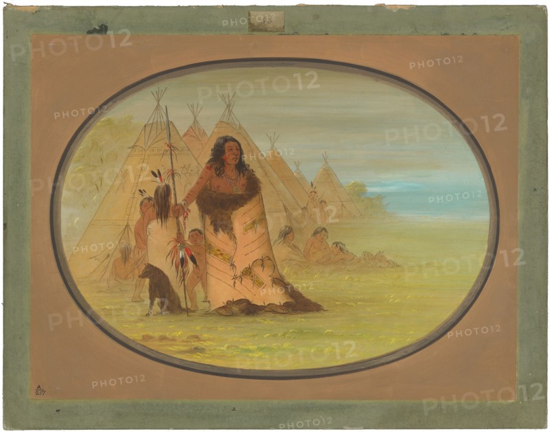 Puncah Chief Surrounded by His Family