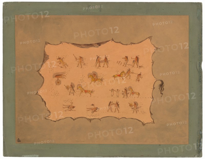 Facsimile of the Robe of Mah-to-toh-pa - Mandan