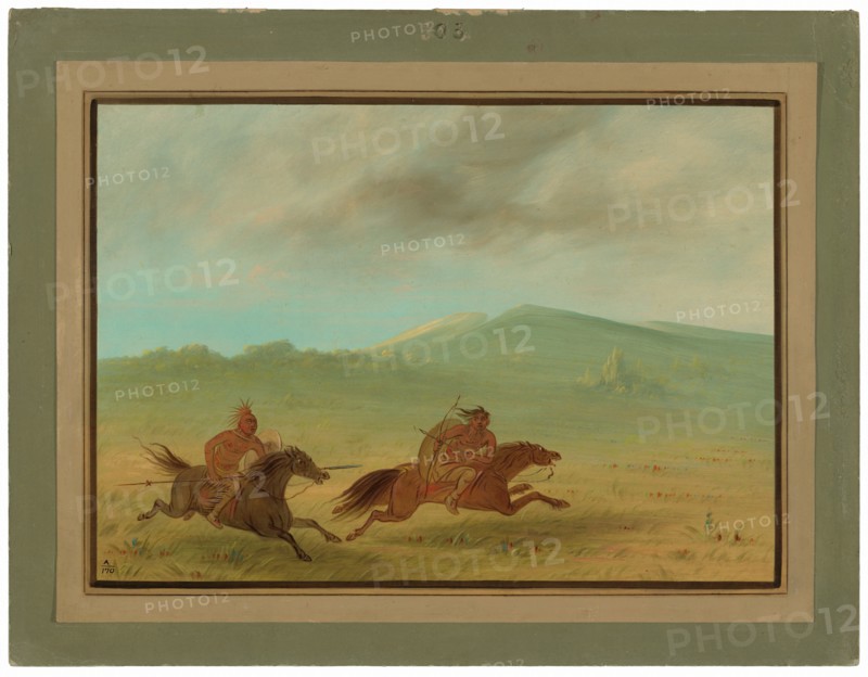 An Osage Indian Pursuing a Camanchee
