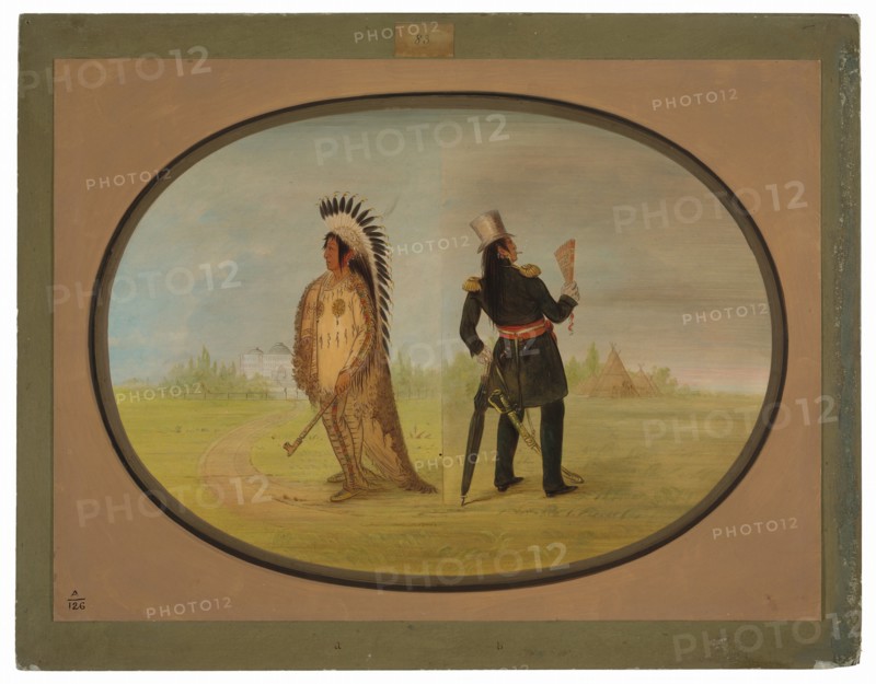 Assinneboine Chief before and after Civilization