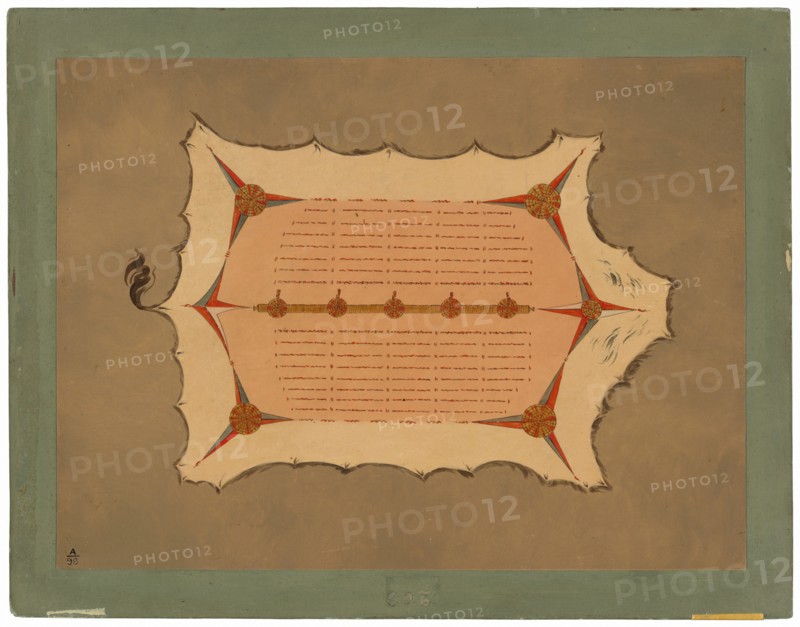 Facsimile of a Sioux Robe with Porcupine Quills