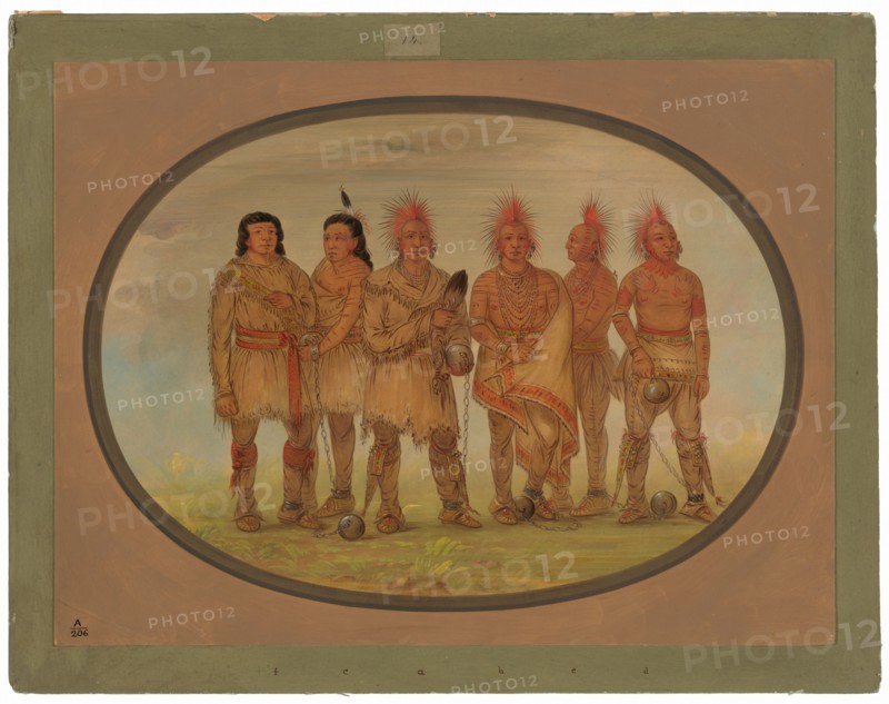 Black Hawk and Five Other Saukie Prisoners
