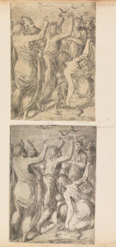 Moses Showing the Quails to the Israelites
