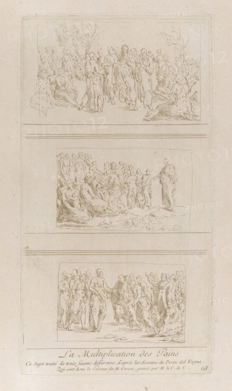 Three separate studies for the miracles of the loaves