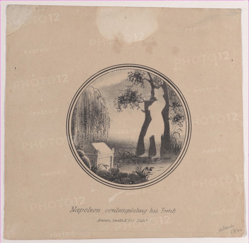 Hidden silhouette of Napoleon contemplating his tomb