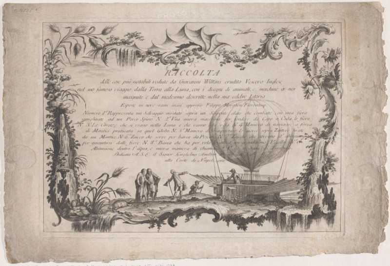 Title plate from 'The collection of the most notable things seen by John Wilkins
