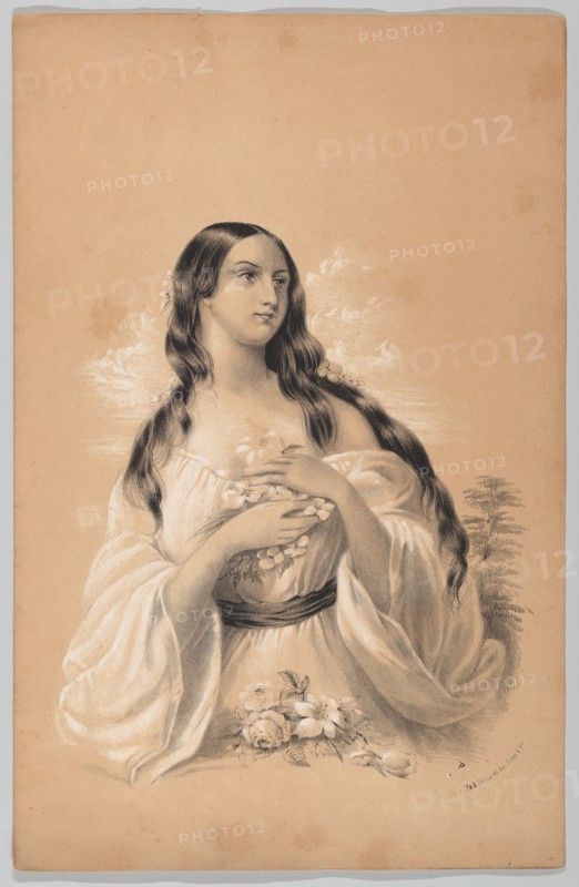 Woman Holding Flowers