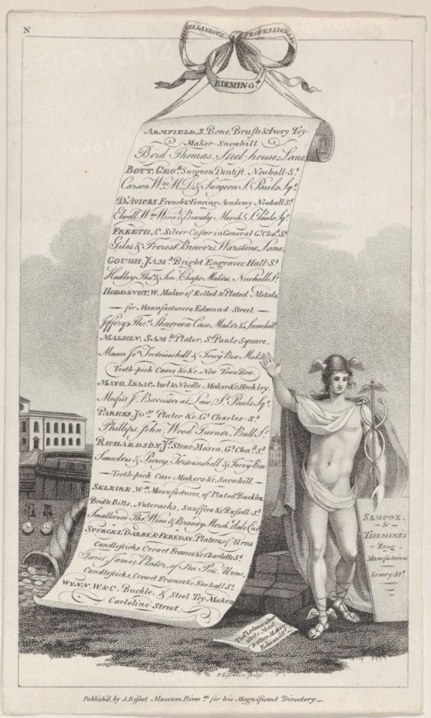 Trade Card for Miscellaneous Professions &c.