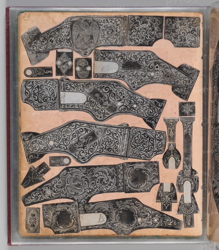Workbook Recording the Engraved Firearms Ornament of Louis D. Nimschke