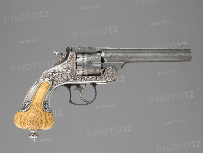 Smith & Wesson .44 Double-Action Frontier Model Revolver decorated by Tiffany & Co