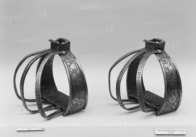 Pair of Stirrups from a horse armour made for a member of the Collalto Family