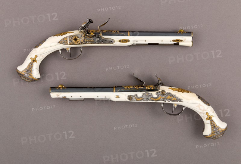 Pair of Flintlock Pistols of Empress Catherine the Great...