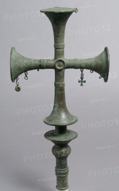 Processional Cross with Hanging Ornaments