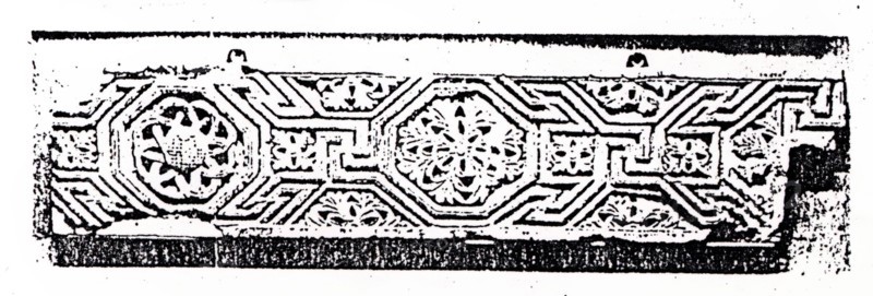 Fragment from a Frieze with a Meander Pattern and Rosettes