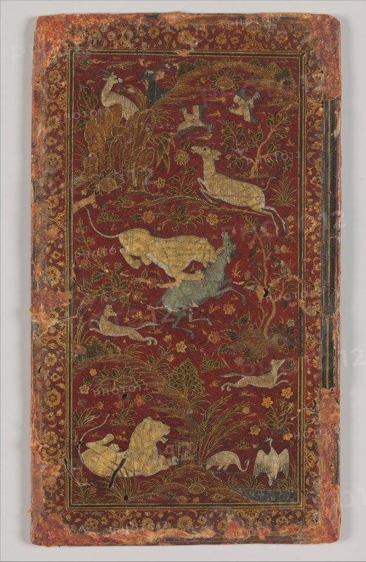 Bookbinding with Animals in a Landscape