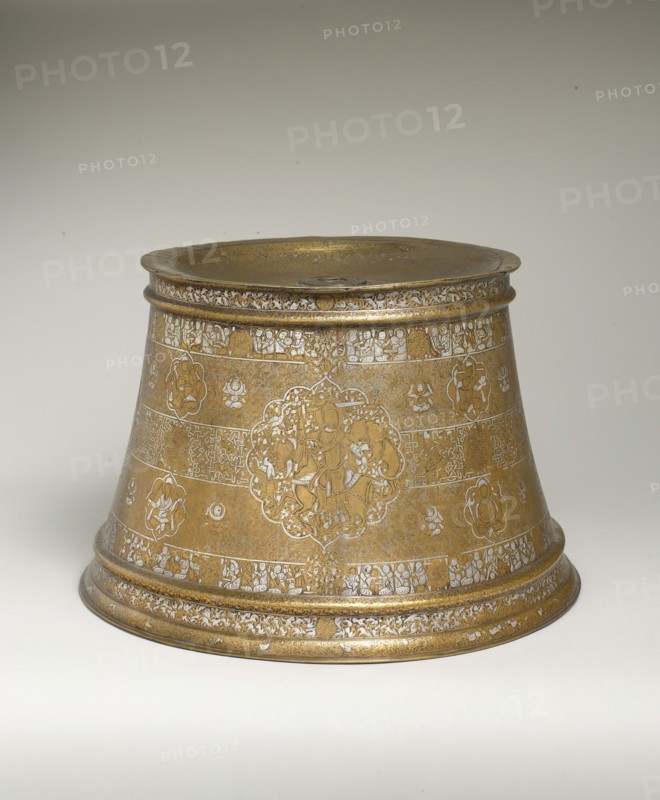 Candlestick with Enthronement Scene