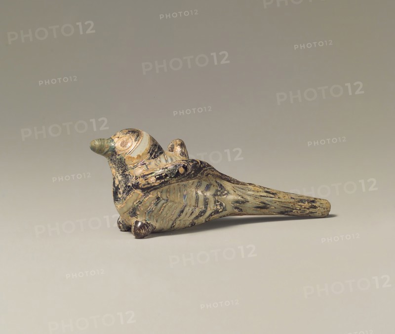 Bird-Shaped Pendant with Marvered Body