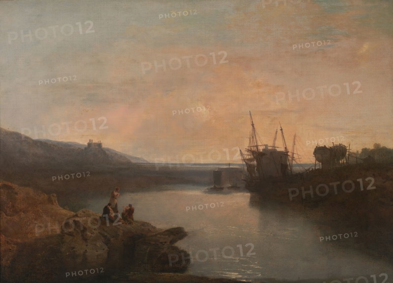 Harlech Castle, from Tygwyn Ferry, Summer's Evening Twilight;Harlech Castle, from Twgwyn Ferry, Summer's Evening Twilight, 1799.