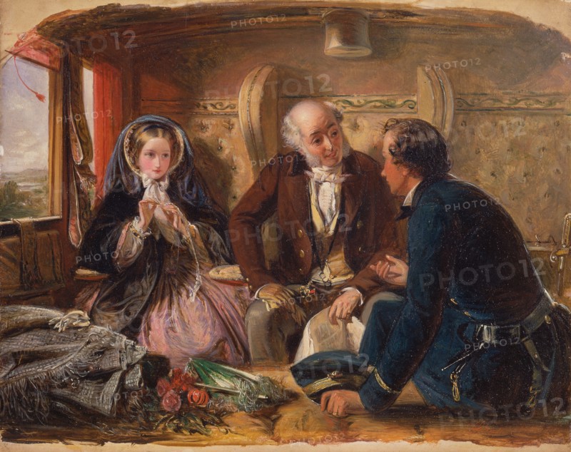 First Class-The Meeting. "And at first meeting loved.", 1855.