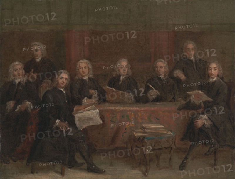 Study for a Group Portrait, between 1729 and 1730. Formerly attributed to William Hogarth.