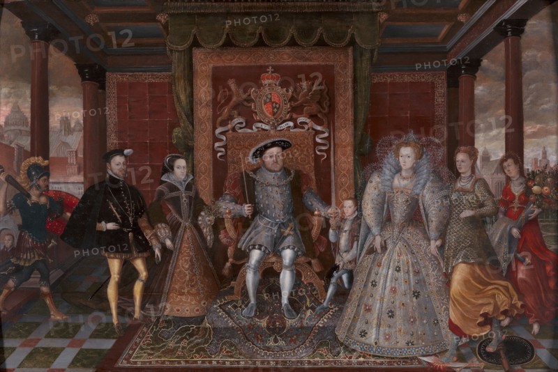 An Allegory of the Tudor Succession: The Family of Henry VIII;Allegory of the Tudor Succession (The Family of Henry VIII), ca. 1590. after Lucas de Heere