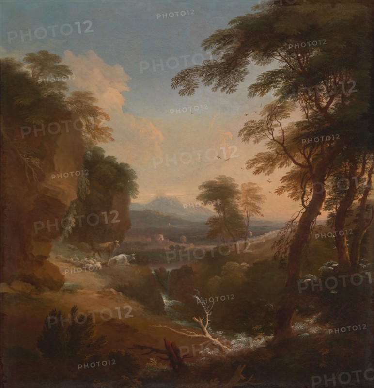 Landscape with Distant Mountains, ca. 1698.