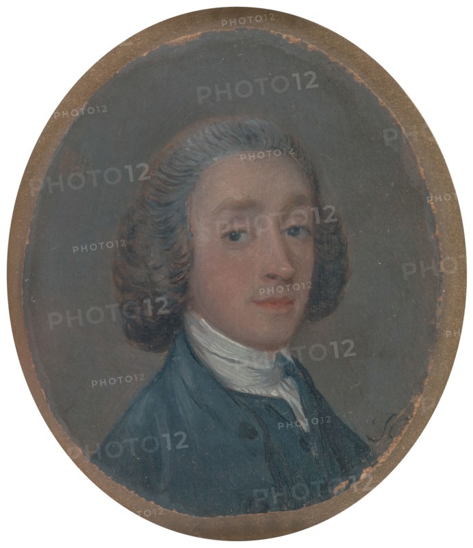 Portrait of a Young Man with Powdered Hair;Possibly a self-portrait, ca. 1750.