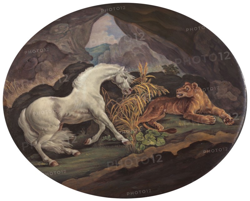 A Horse Frightened by a Lioness, ca. 1800. after George Stubbs