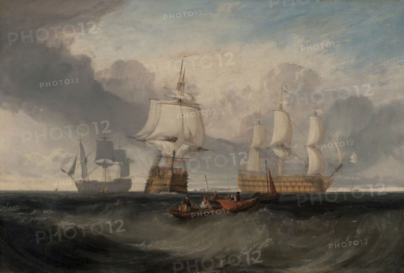 The Victory Returning from Trafalgar, in Three Positions;The "Victory" returning from Trafalgar;The Victory returning from Trafalgar, ca. 1806.