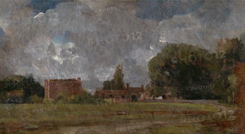 Golding Constable's House, East Bergholt: the Artist's birthplace;Landscape with Village and Trees;East Bergholt House, ca. 1809.
